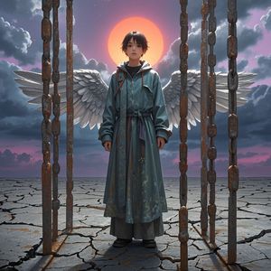 逆光的刺_蓝羽蝶