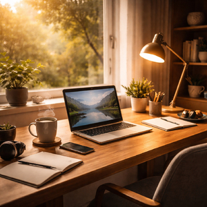 A Desk, A Coffee, and a Quiet Mind