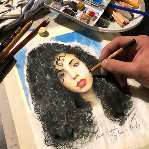 My love in the sky