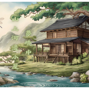 梦境中 山上河边小屋