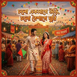 চলো একসাথে উড়ি চলো বৈশাখে ঘুরি (শুভ নববর্ষ)