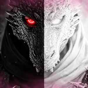 Der schwarze und der weiße Drache alte Götter