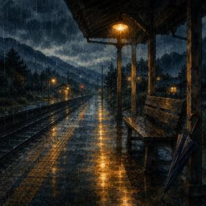 雨の歩道橋