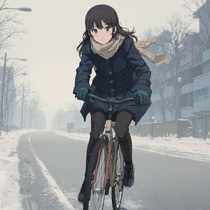 ペダルをこいで