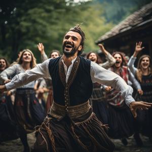 Georgian Davluri Lezginka Dance
