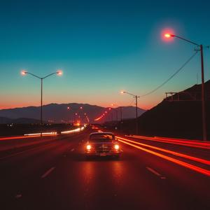 Blurred Streetlamps