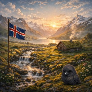 Chill Islandic Countryside Morning