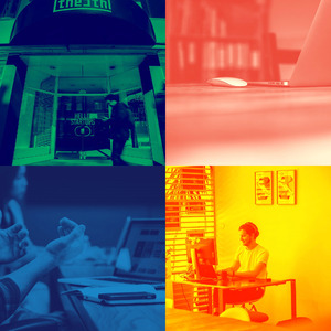 柔和的办公室工作时刻