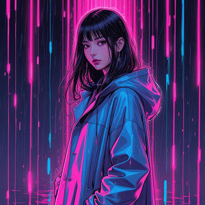 ネオンの雨とピクセルの涙