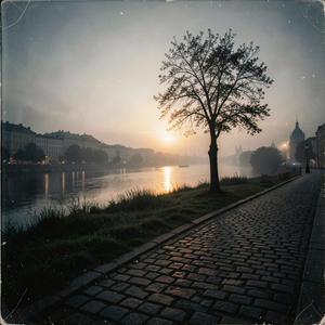 Dusk by the Danube