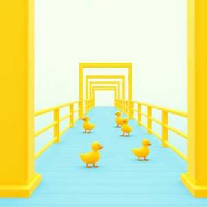 门前大桥下游过一群鸭