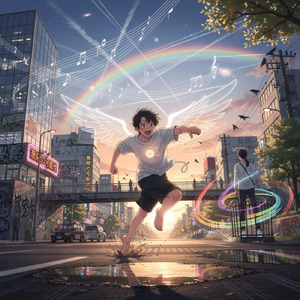 透明な羽で空を蹴る