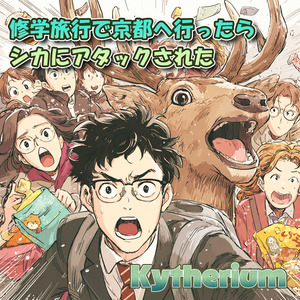 修学旅行で京都へ行ったらシカにアタックされた
