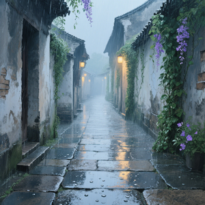小巷雨韵