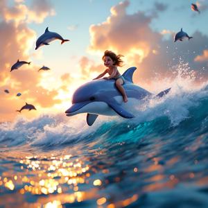 돌고래 친구와 떠나는 바다여행