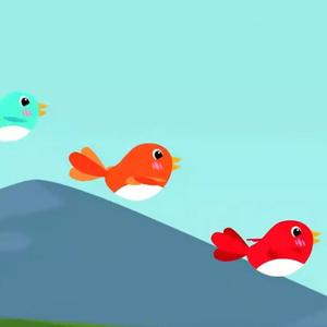 Los pajaritos que van por el aire