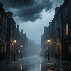 雾都街头舒缓忧郁氛围背景音