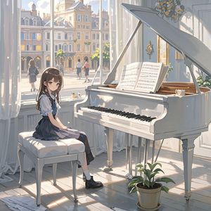 白色琴键上的时光