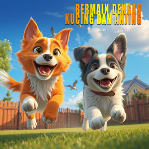 Bermain Dengan Kucing Dan Anjing