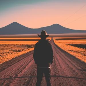 Dusty Road at Sunset