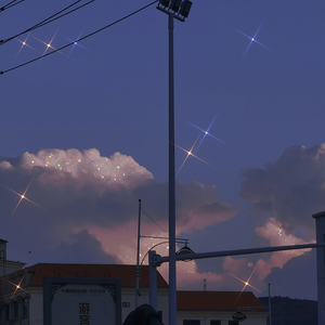 想和你一起在晚上七点紫色的云里喝汽水