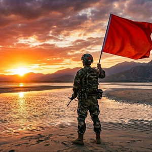 寂寞沙洲冷（赤旗）