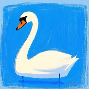 赛里木湖的天鹅