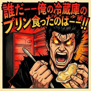 誰だーー俺の冷蔵庫のプリン食ったのはーー！！ (WHO ATE MY PUDDING!?)