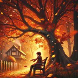 rustling leaves beneath my feet