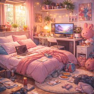 パジャマのまま