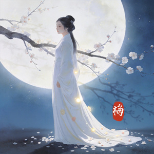 月下梅妻,长袖疏影