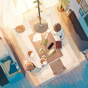 雨の日のバス停