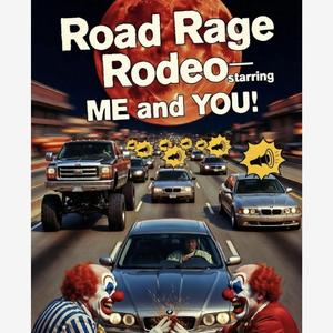 Road Rage Rodeo Staring Me and You! Lyrics by Roger B. Hermans