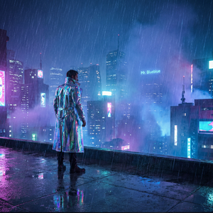 霓虹雨下的独白