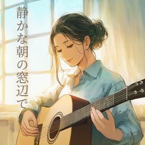 静かな朝の窓辺で