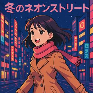 冬のネオンストリート