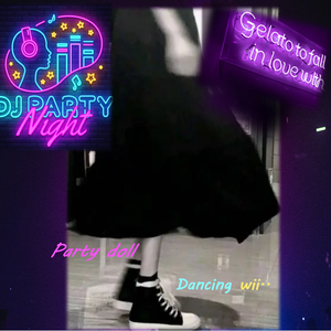 Party doll by keyboard