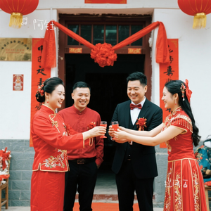 结婚铺床送吉祥