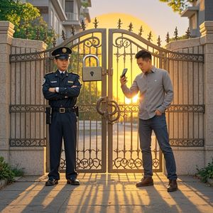 大上海，没带小区门禁卡怎么啦？_吴志平写歌