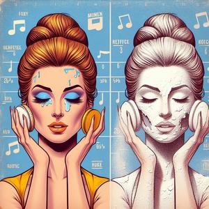 Maquillée au plâtre