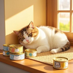 猫咪吃的饱饱饱(鸭叽)