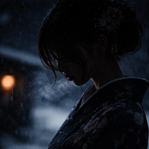 雪の花咲き乱れて