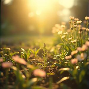 봄날, 텃밭에서