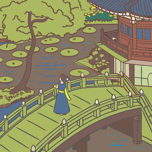 연못에 비친 내 얼굴