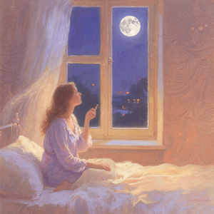 月灯りの窓景｜Green