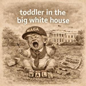 Toddler In The Big White House