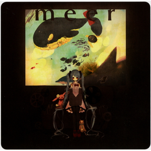 黒い猫と白い花