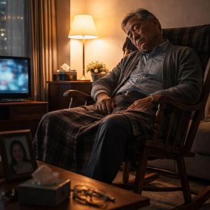 불 켜 놓고 자고 있소