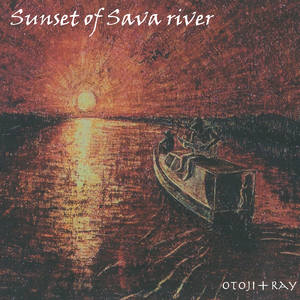 Sunset of Sava river