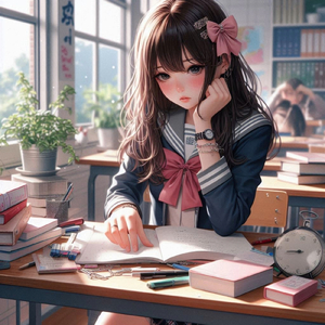 黒板の落書きハート